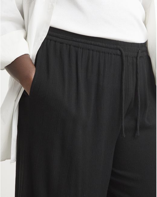 Simply Be White Crinkle Culottes