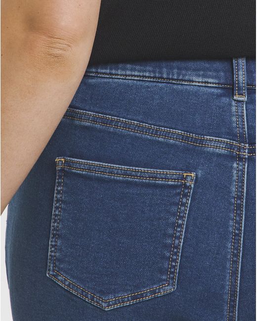 Simply Be Blue Fleece Lined Cosy Flare Leg Jeans