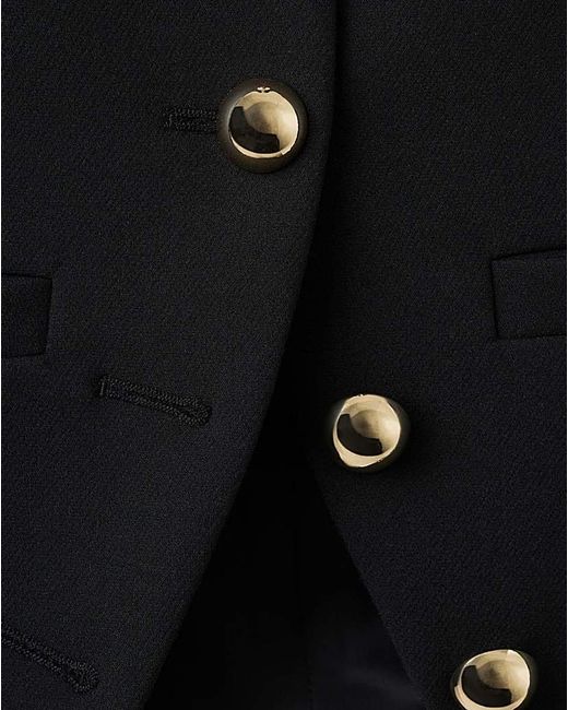 Mango Blue Jacket With Button