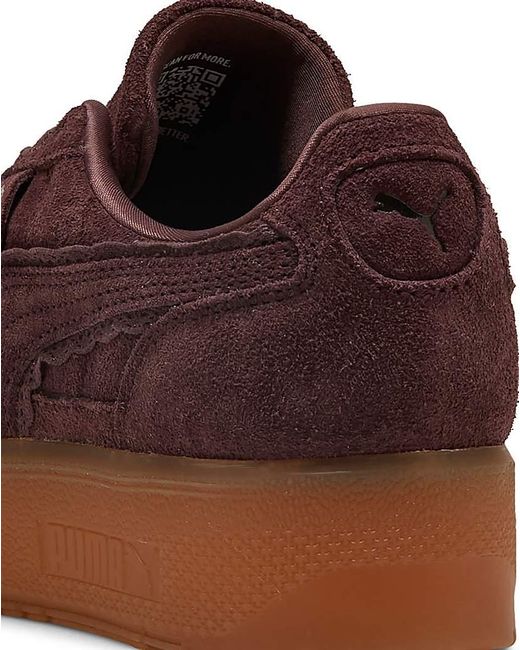 PUMA Brown Palermo Elevata Suede Trainers