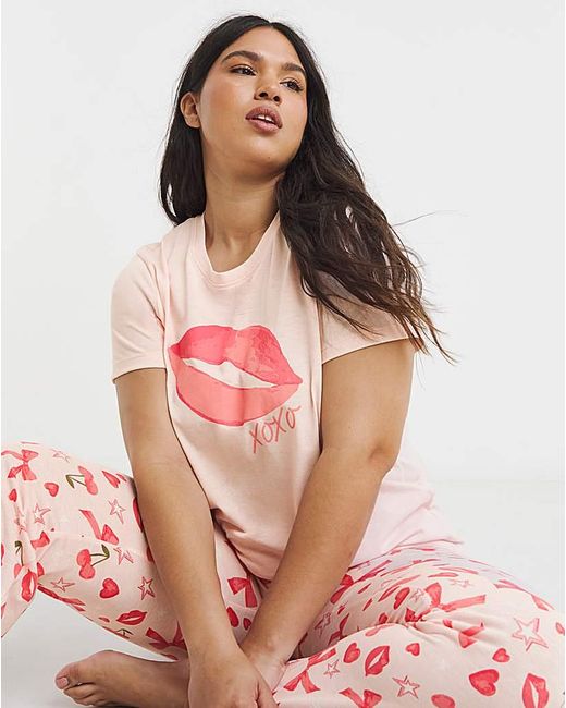 Simply Be Pink Pyjama Set