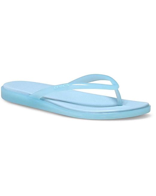 CROCSTM Blue Miami Round Toe Flip Flop