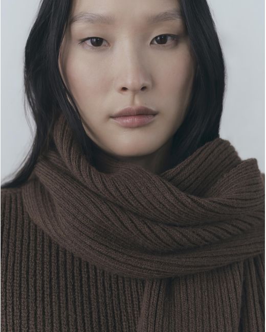Mango Black Capri Cable Knit Cape