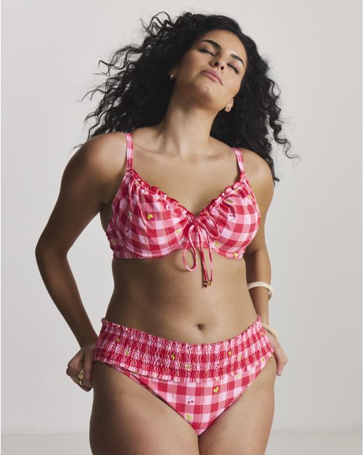 Simply Be Red Low Rise Bikini Brief