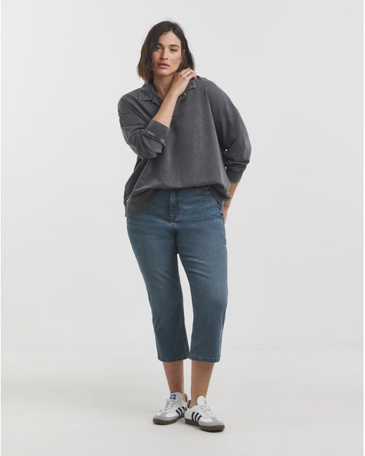 Simply Be Blue 24/7 Slim Crop Jeans