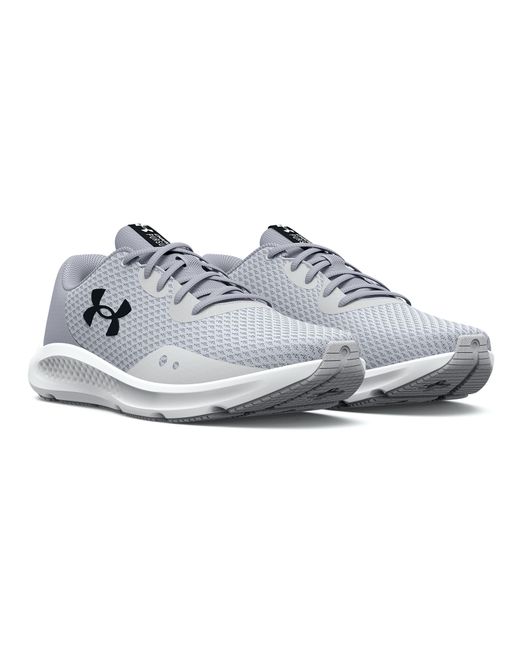Under Armour Gray Charged Pursuit 3 Trainers