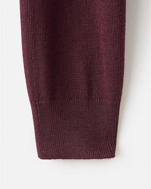 Mango Red Wool Mix Sweater