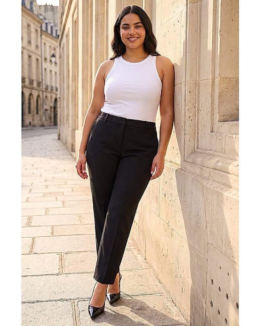 Roman Curve Natural Straight Leg Trouser