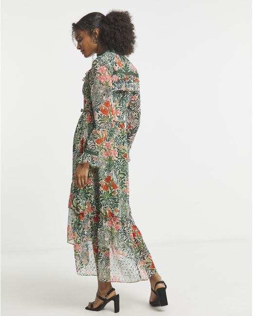 Hope & Ivy Multicolor William Morris Society Dress