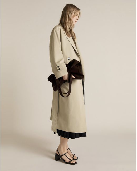 Mango Natural Oversized Trenchcoat