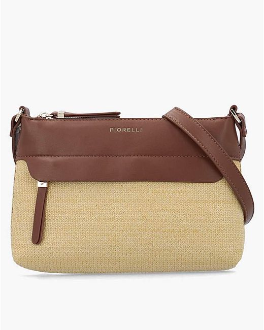 Fiorelli Brown Isla Straw Cross-Body