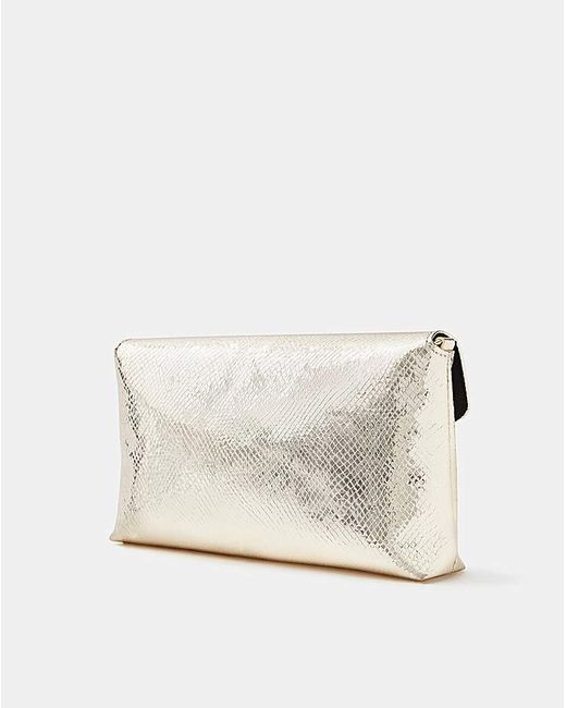 Accessorize Natural Metallic Envelope Crossbody