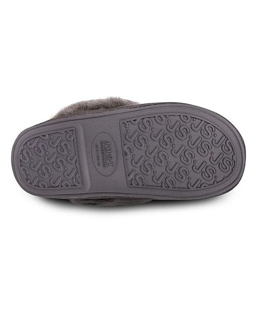 Just Sheepskin|Totes Brown Just Sheepskin Ladies Duchess Slippers