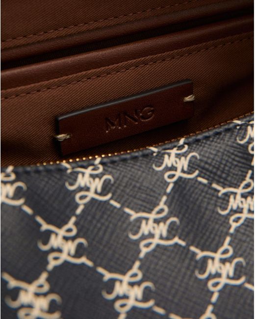 Mango Black Small Logo Shoulder Bag