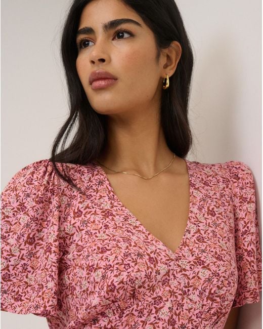 Nobody's Child Pink Nc Atlas Midi Dress
