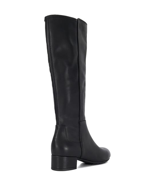 Dune Black Tayla Knee High Boots Std Fit