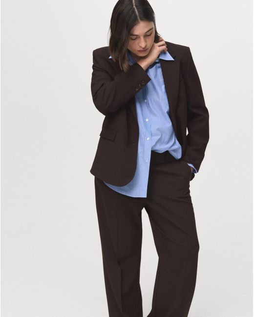 Mango Brown Tailored Trouser