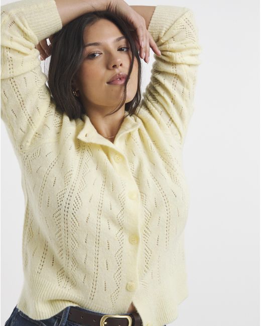 Simply Be Natural Soft Touch Pointelle Cardigan