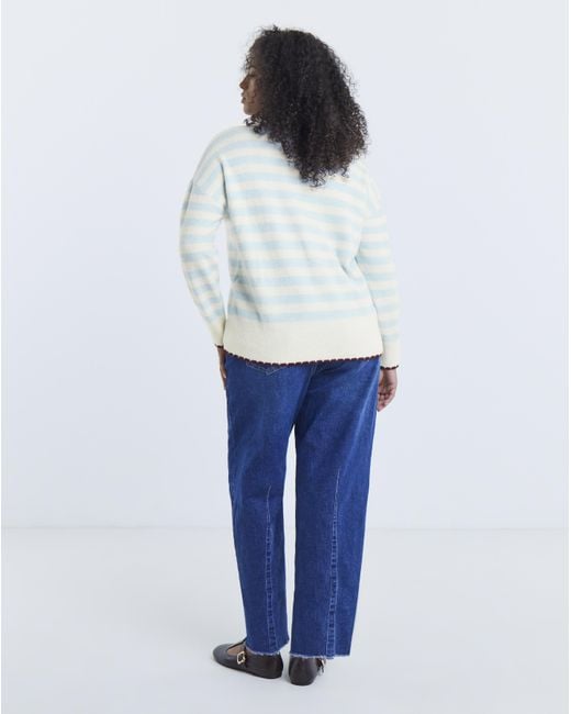 Simply Be Gray Cherry Stripe Jumper