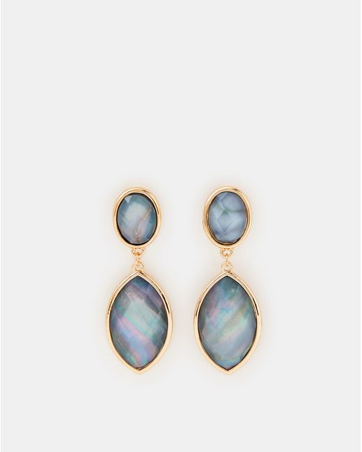 Accessorize Blue Resin Stone Drop Earrings