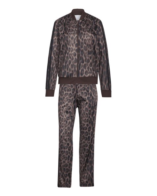 Adidas Black Print 3 Stripes Tracksuit