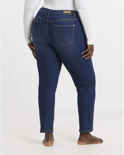 Simply Be Blue 99 1 Slim Straight Jeans
