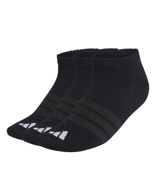 Adidas Blue Essential 3 Pack Trainer Socks
