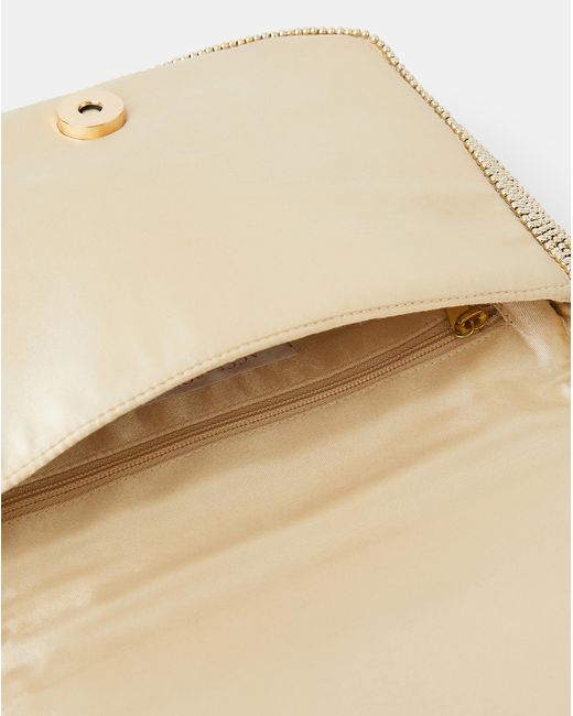 Accessorize White Fold Over Clutch Bag