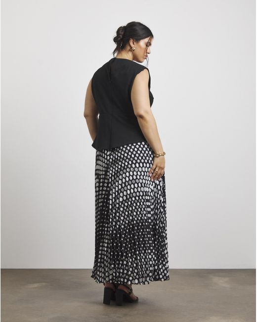 Joanna Hope Multicolor Chiffon Skirt Jersey Dress