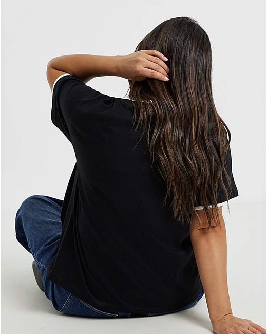 Simply Be Black Double Layer T-Shirt