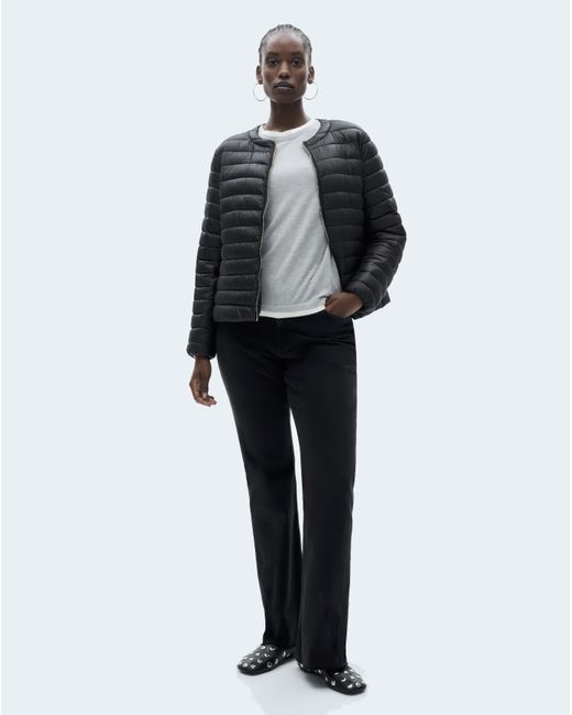 Mango Black Puffer Coat Blandi
