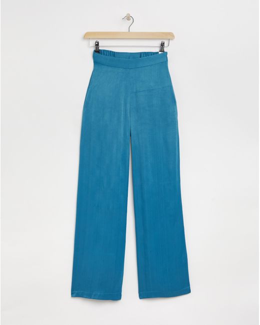 Joanna Hope Blue Satin Trousers