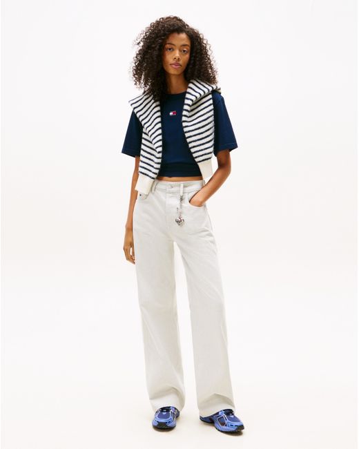 Tommy Hilfiger Blue Boxy Badge Tee