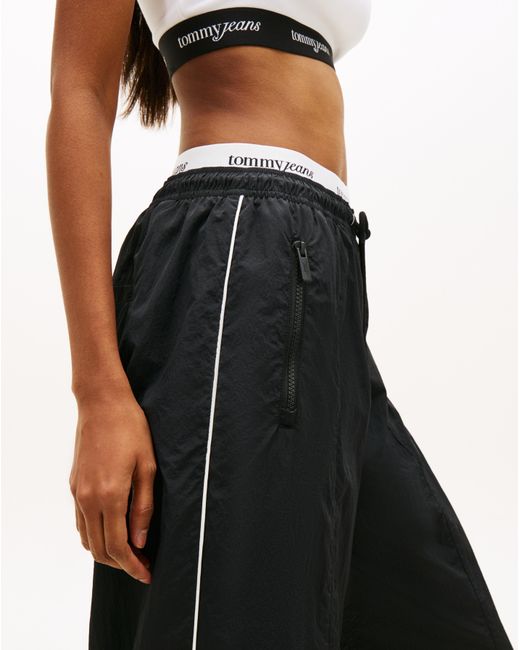 Tommy Hilfiger White Tj Waistband Track Pants