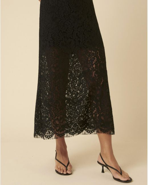 Nobody's Child Black Lace Maxi Skirt