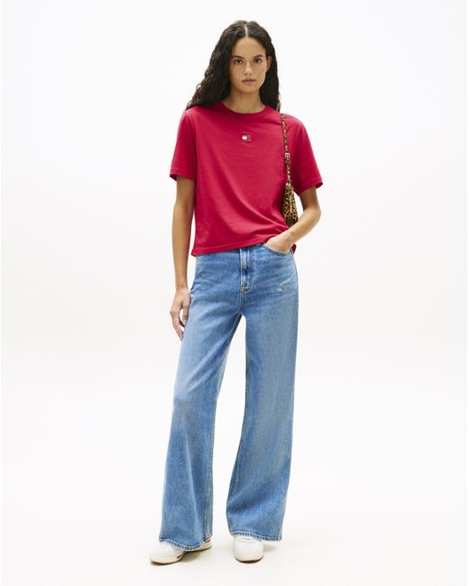 Tommy Hilfiger Red Boxy Tee