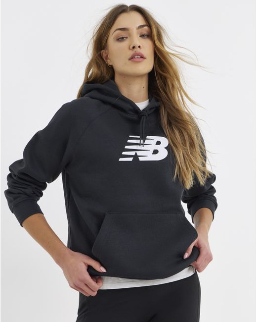 New Balance Blue Sport Fleece Logo Hoodie