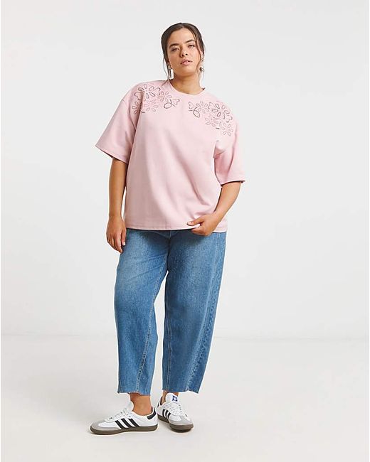 Simply Be Pink Cut Work Top