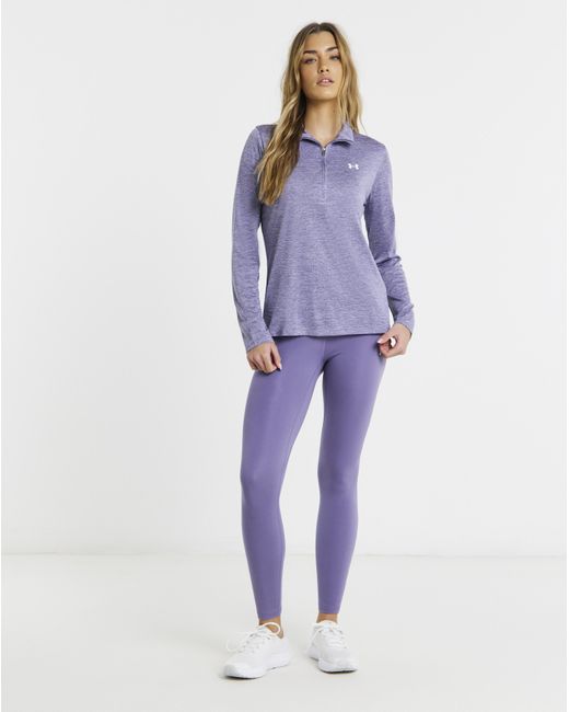 Under Armour Purple Tech 1/2 Zip Twist Top