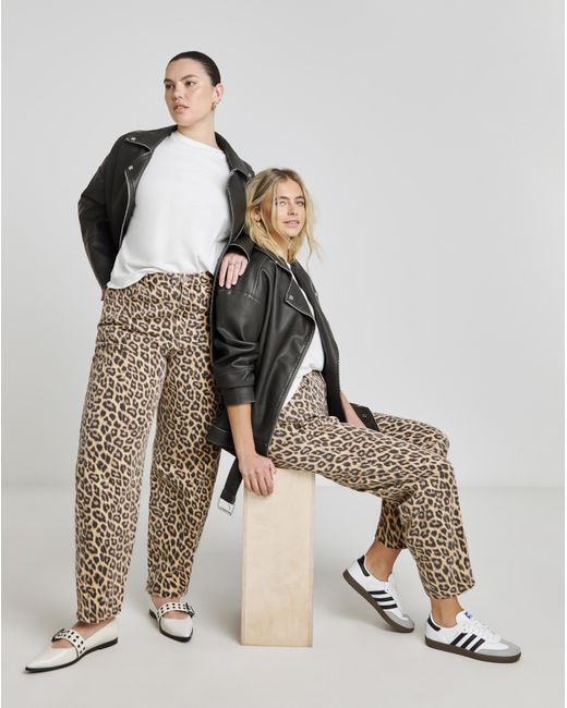 Simply Be Natural Barrel Leg Jeans