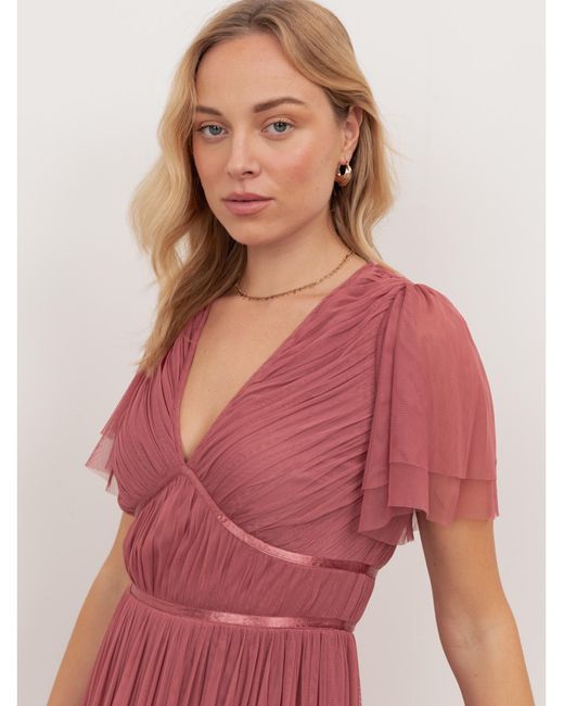 Anaya with love Red Plain Dress