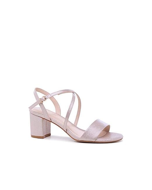 Paradox London Pink Honeysilk Wide Fit Sandal