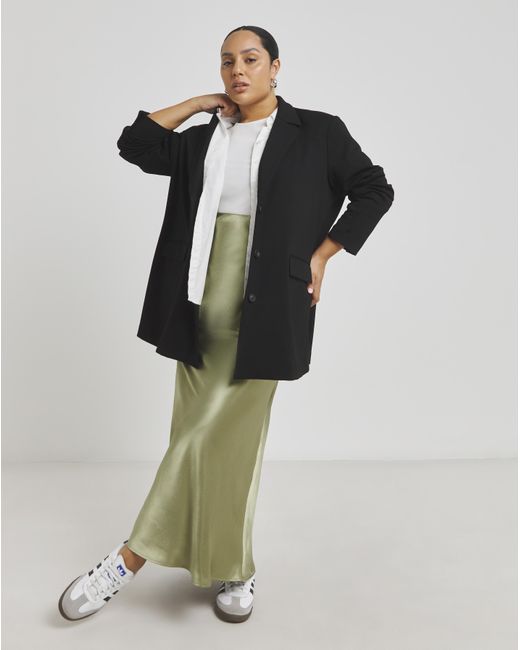 Simply Be Black Premium Ponte Blazer