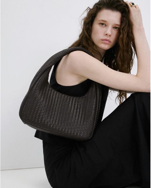 Mango Black Medium Shoulder Bag