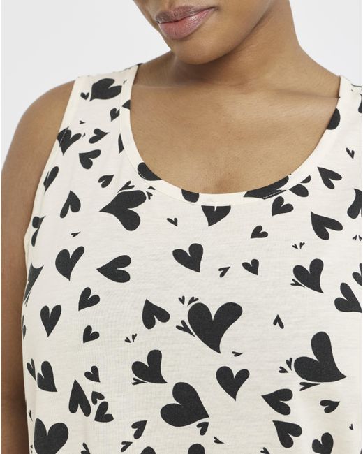 Pretty Secrets White Value Heart Nightie