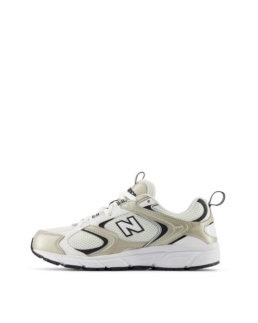 New Balance White 408 Trainers