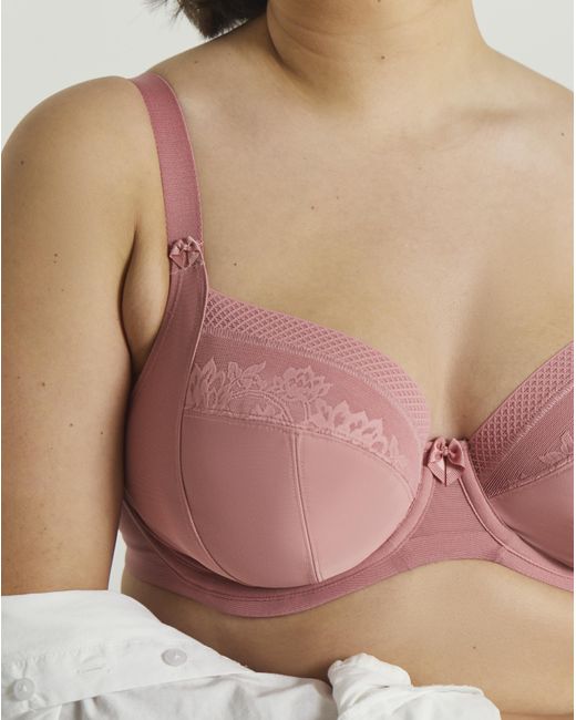 Elomi Multicolor Nerina Plunge Wired Bra Rose