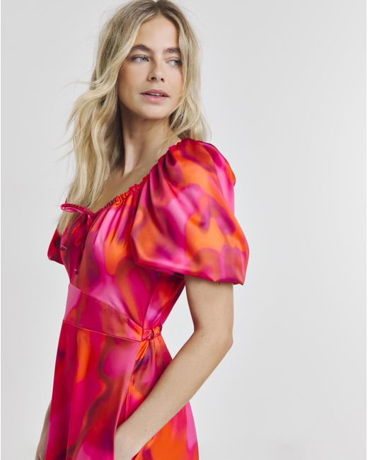 Twisted Wunder Red Poppy Midaxi Dress