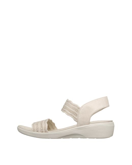 Skechers Natural Arya Glitter Standard Sandals