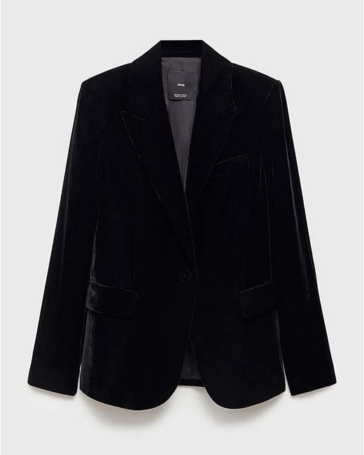 Mango Black Blazer Combi